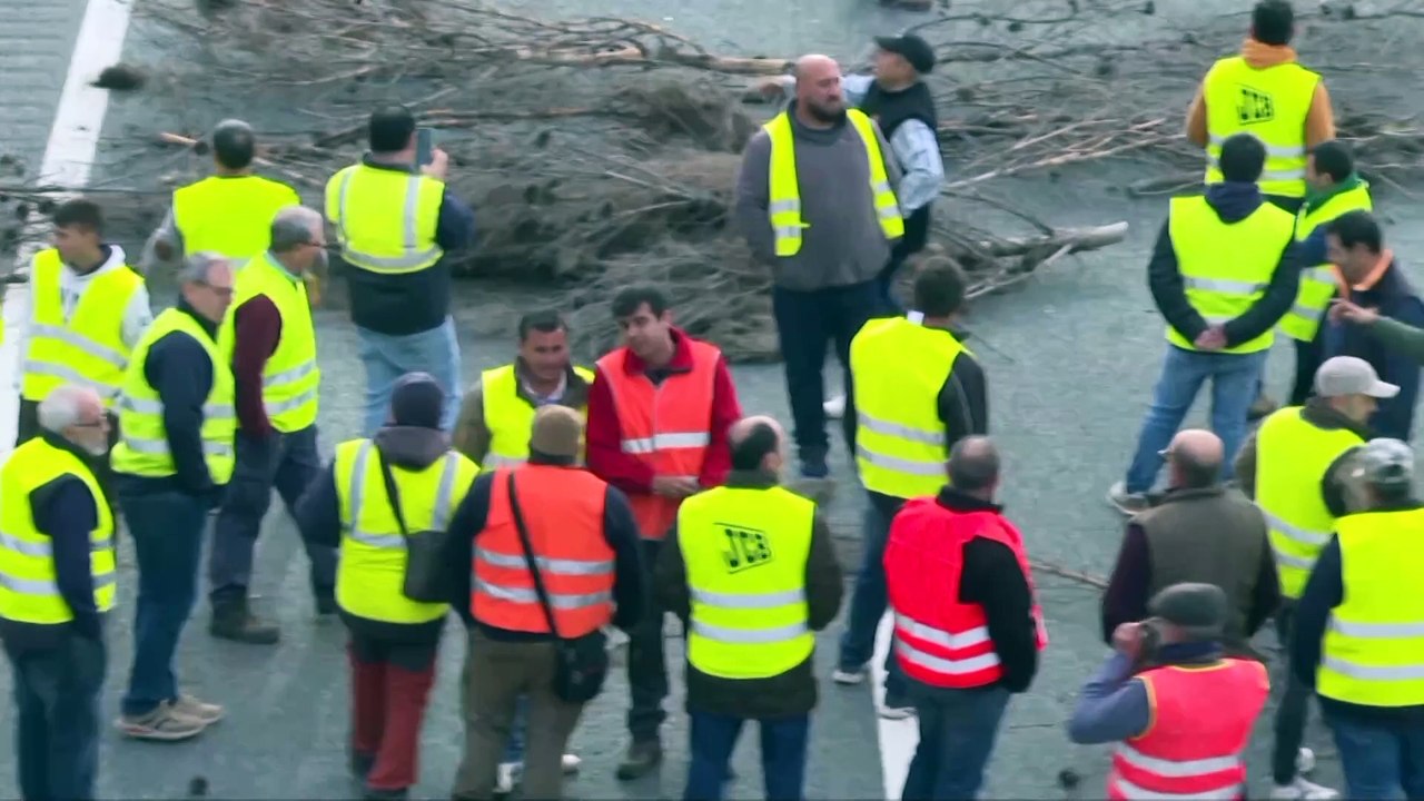 Agricultores y ganaderos colapsan las principales carreteras de España