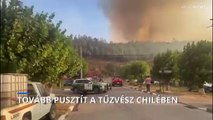 Több száz embert keresnek Chilében, ahol tovább pusztít a tűzvész