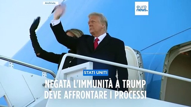 Stati Uniti, giudici negano immunità a Donald Trump per reati commessi da presidente