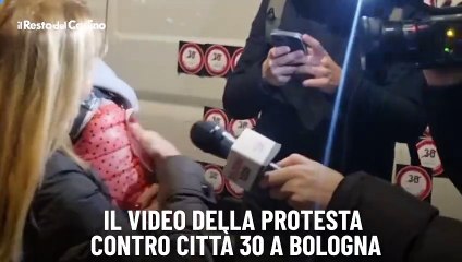 Download Video: Il video della protesta contro citt? 30 a Bologna