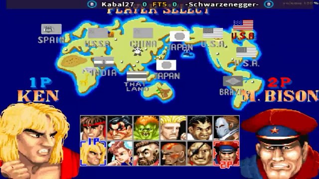 Kabal27 vs -Schwarzenegger- - Street Fighter II'_ Champion Edition - FT5