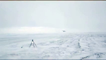 Un atterrissage compliqué sur la neige