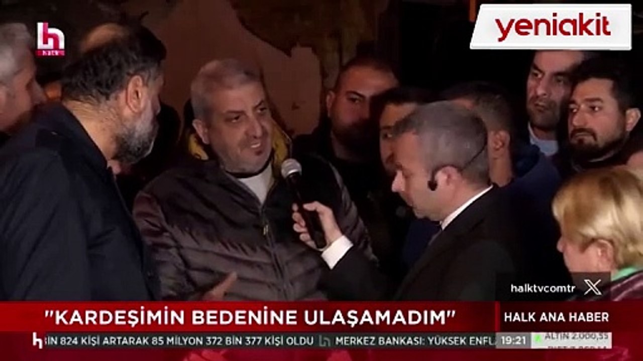 Depremzedeler canlı yayında Halk TV'ye zor anlar yaşattı