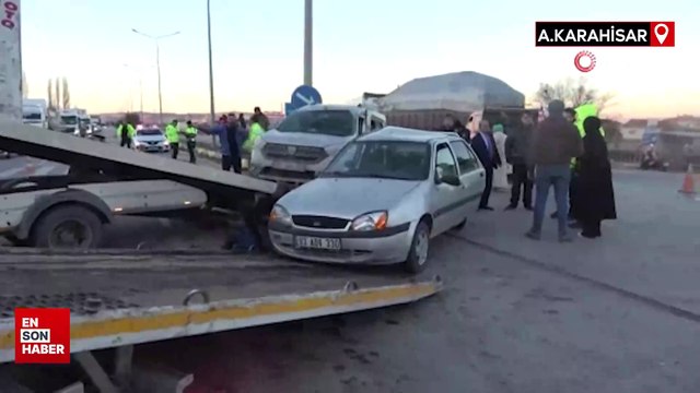 Afyonkarahisar’da zincirleme trafik kazası
