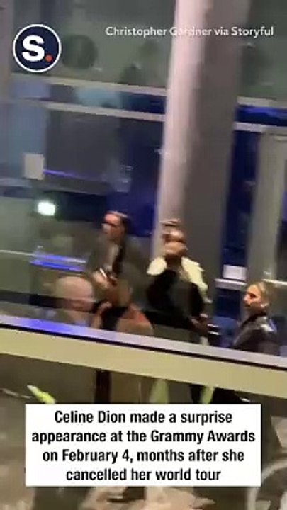 Celine Dion Makes Surprise Appearance at Grammy Awards