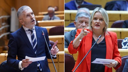 Rifirrafe entre la senadora del PP Marimar Blanco y el ministro Marlaska