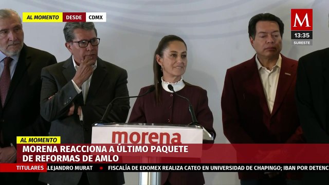 Claudia Sheinbaum respalda paquete de reformas de AMLO: serán las bases de nuestro gobierno