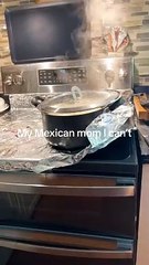 Mexican Mom Wraps Stove In Foil