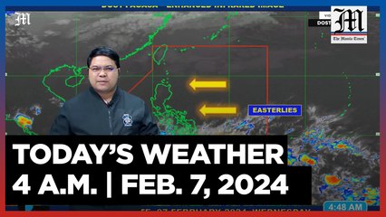 Today's Weather, 4 A.M. | Feb. 7, 2024