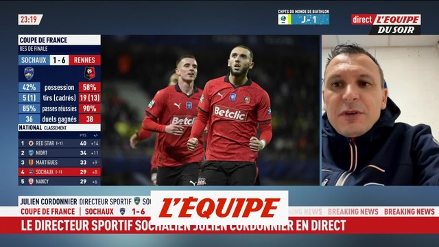 Cordonnier : «On est touchés dans notre orgueil» - Foot - Coupe - Sochaux