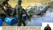 Amazonas | FANB destruyó balsas mineras que contaminaban el ambiente
