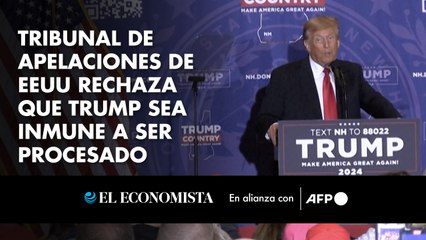 Tribunal de apelaciones de EEUU rechaza que Trump sea inmune a ser procesado
