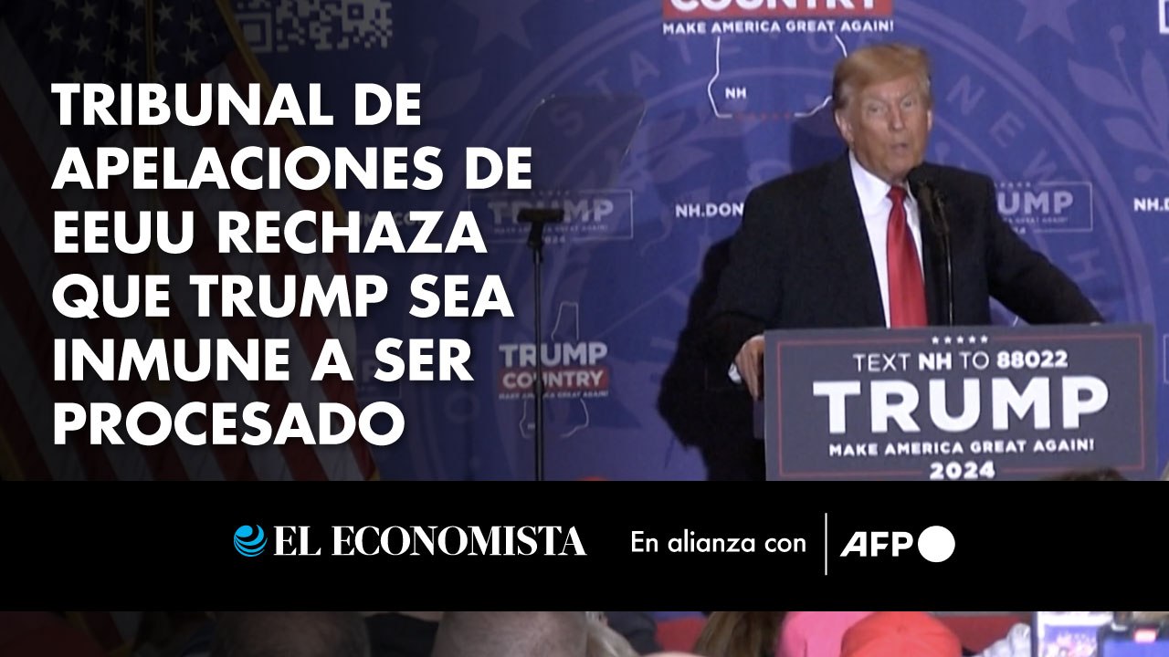 Tribunal de apelaciones de EEUU rechaza que Trump sea inmune a ser procesado