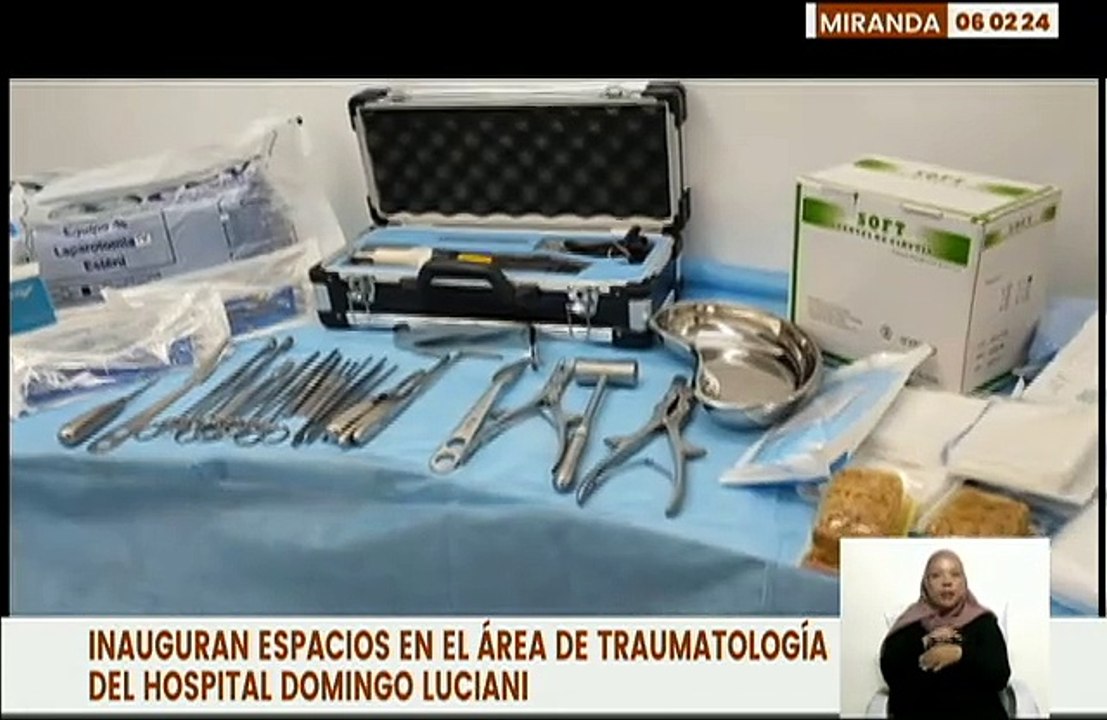 Gobierno Nacional inaugura espacios en el área de traumatología del Hospital Domingo Luciani