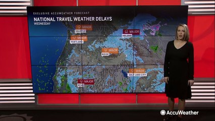 Where could the weather cause travel problems this Wednesday?