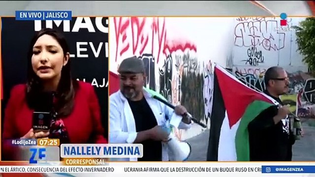 Detienen a siete activistas propalestinos en Guadalajara, Jalisco