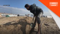 Kekejaman Zionis: Penduduk Palestin di Rafah gali parit cari bekalan air