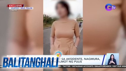Babaeng nasangkot sa aksidente, nagmura, nanampal at nangalmot ng pulis | BT