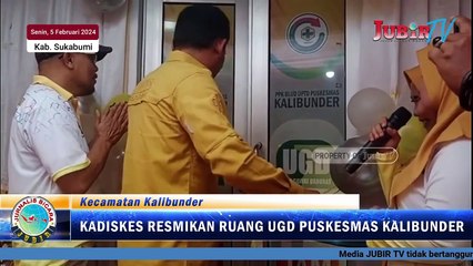 Kadiskes Kab. Sukabumi Resmikan Ruang UGD Puskesmas Kalibunder