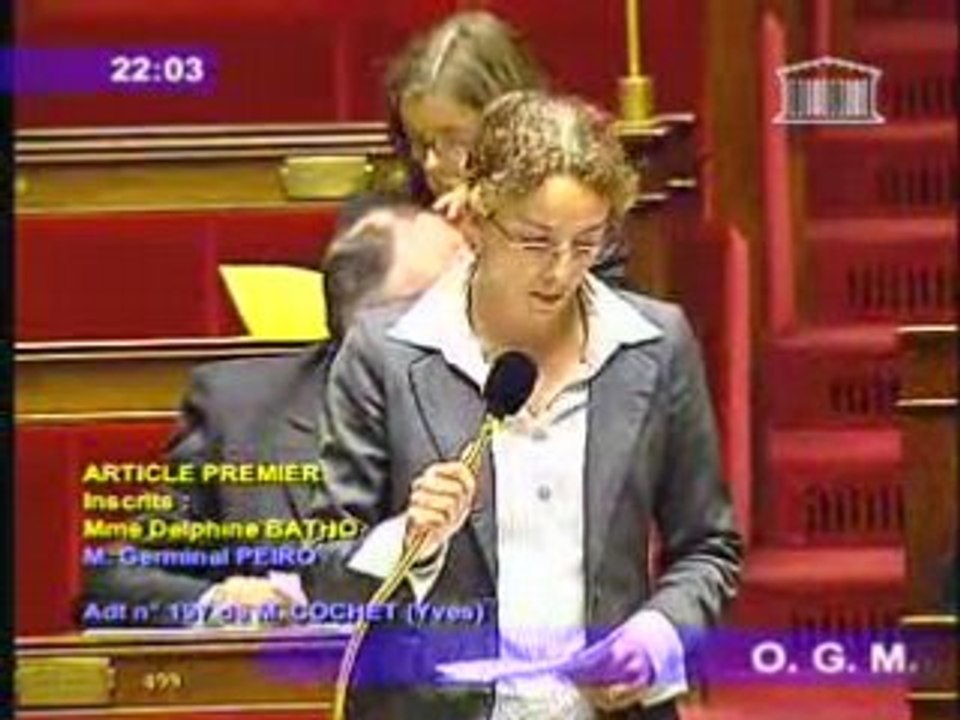 Débat OGM - Delphine Batho