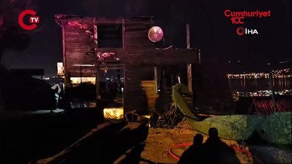 Bungalov evde çıkan yangında yanarak can verdi