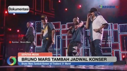 Kabar Baik! Bruno Mars Tambah Jadwal Konser