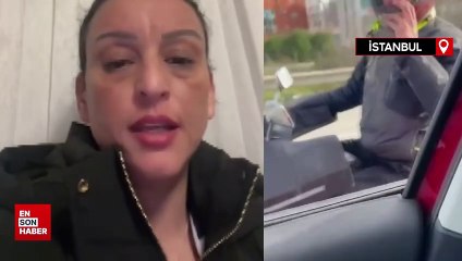 Ataşehir'de otomobili tekmelenen sürücü o anları anlattı