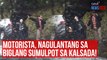 Motorista, nagulantang sa biglang sumulpot sa kalsada! | GMA Integrated Newsfeed