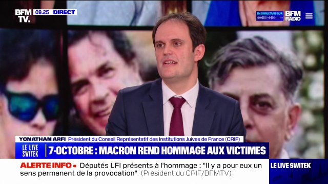 Yonathan Arfi (Crif): Je suis frappé d'une chose, c'est à quel point les Français sous-estiment le nombre de Français morts le 7 octobre