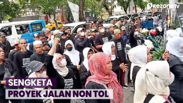 Mengaku Belum Terima Ganti Rugi Proyek Jalan Layang Non Tol, Sejumlah Orang Berunjuk Rasa di PN Jakpus