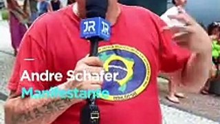 Pt e PSOL protestam em Florianópolis