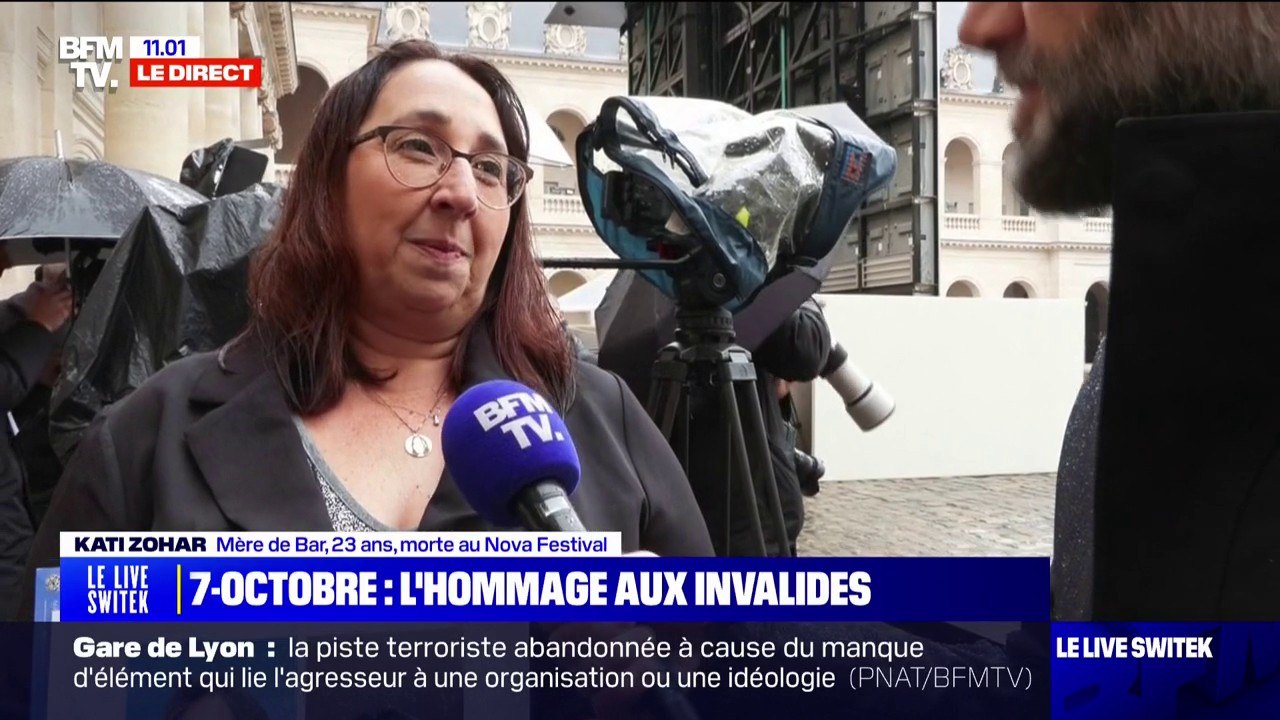 Hommage aux victimes du Hamas: "Je suis venue dire merci à la France qui a pensé à faire cet hommage", témoigne la mère d'une victime