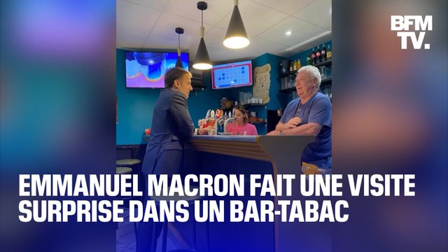 C'était inattendu : Marcel Gauffre réagit à la visite surprise d'Emmanuel Macron dans son bar-tabac du Doubs