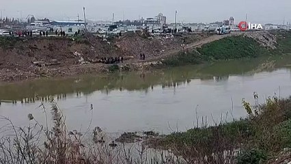 Ekipler seferber oldu! Otomobil Asi Nehri’ne düştü