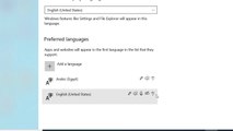 تغير لغة الكمبيوتر  في ويندوز 10