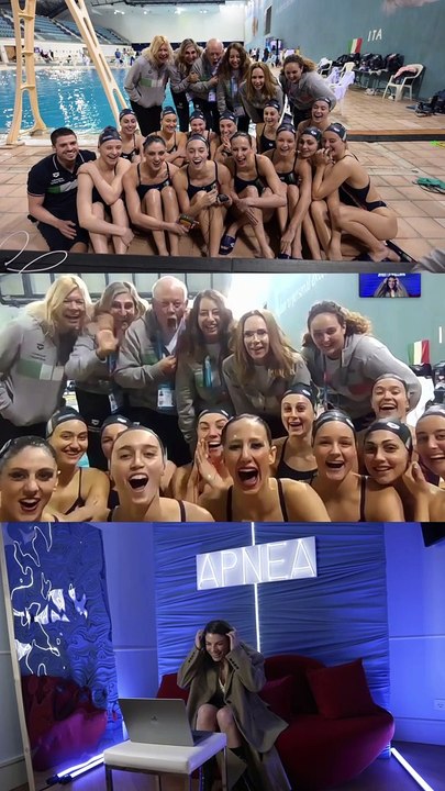 La coreografia della Nazionale italiana di nuoto artistico per Apnea di Emma