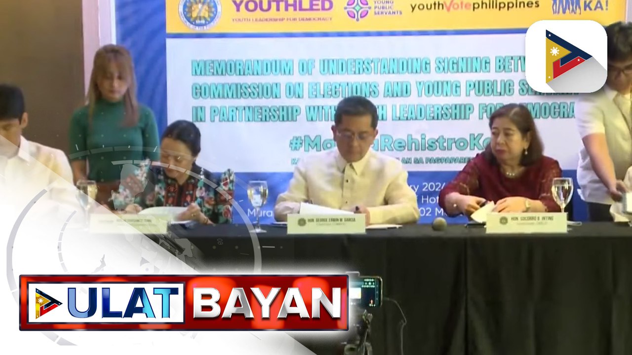 Comelec at mga Youth leader, nagkaroon ng kasunduan para sa voter education campaign
