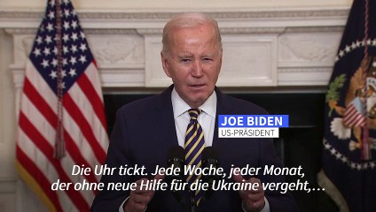Biden: Die Uhr tickt für die Ukraine