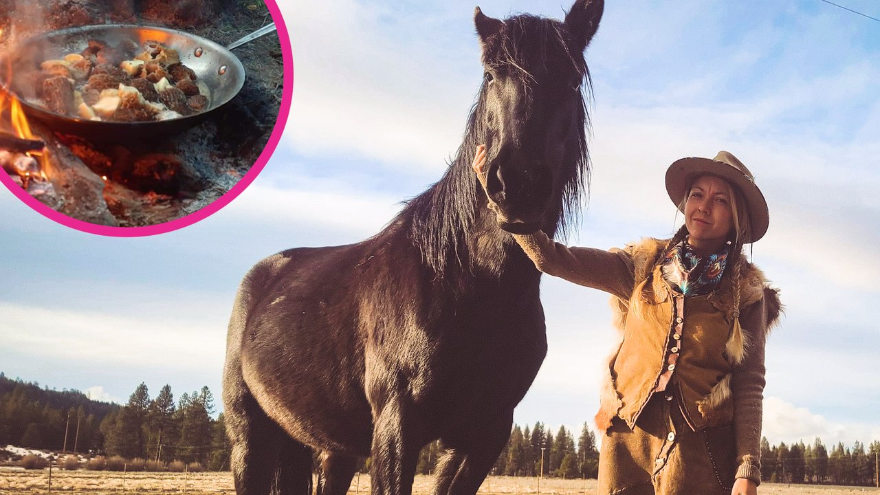 Meet the woman eats ROADKILL and lives outside 24/7