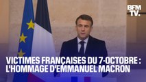 Hommage aux victimes françaises du 7-Octobre: le discours d'Emmanuel Macron aux Invalides