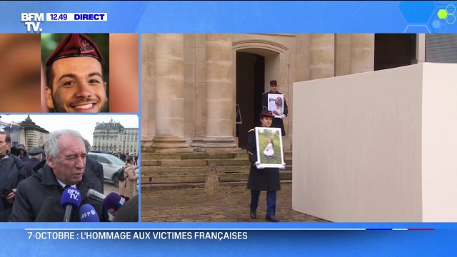 François Bayrou a trouvé l'hommage aux victimes françaises du 7-Octobre très émouvant et très significatif