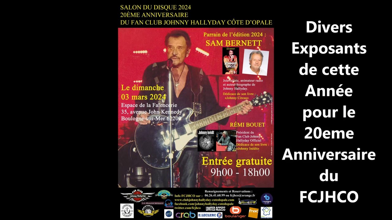 20eme Anniversaire FCJHCO du Salon du Disque Vinyle & Expos johnny Hallyday