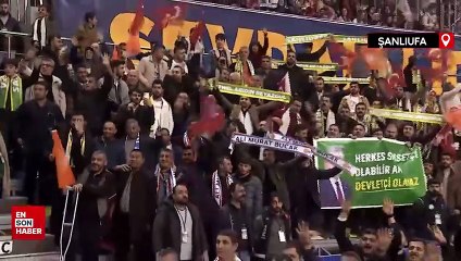 Cumhurbaşkanı Erdoğan aday tanıtım toplantısı için Şanlıurfa'da