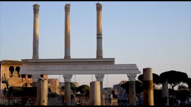 Roma, al foro di Traiano ricostruita una parte della basilica Ulpia