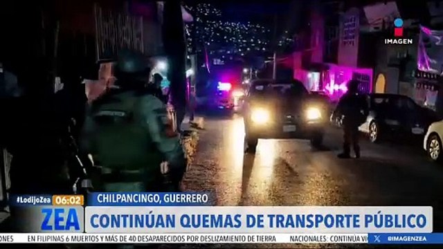 Continúa la quema de transporte público en Chilpancingo, Guerrero