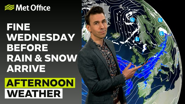 Met Office Afternoon weather forecast 07/02/24 – Fairly settled, cold reaching south