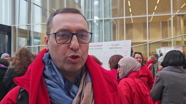 Action du front commun syndical du secteur des aides-ménagères