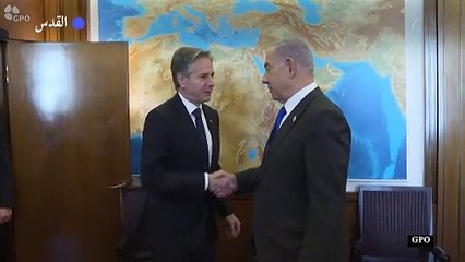 نتانياهو يلتقي بلينكن ويتباحثان حول غزة