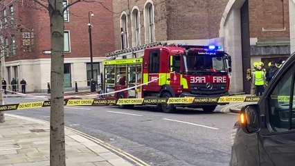 Old Bailey: smoke seen pluming near London court as 'explosions' heard nearby