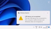 How To Fix USB Device Not Recognized in Windows 11 / 10 / 8 / 7